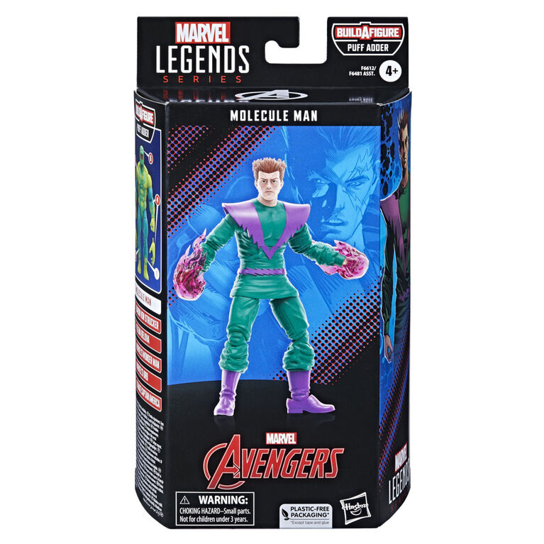 Hasbro Marvel Legends Series: Molecule Man des bandes dessinées Marvel classiques, figurine articulée de 15 cm