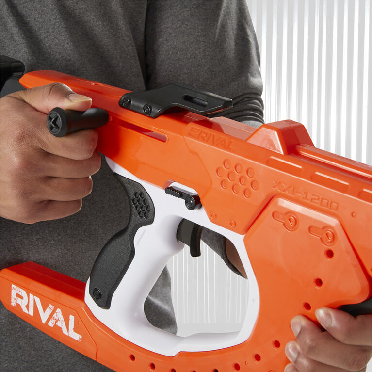 Nerf Rival Curve Shot, blaster Sideswipe XXI-1200, tirs rectilignes ou courbes
