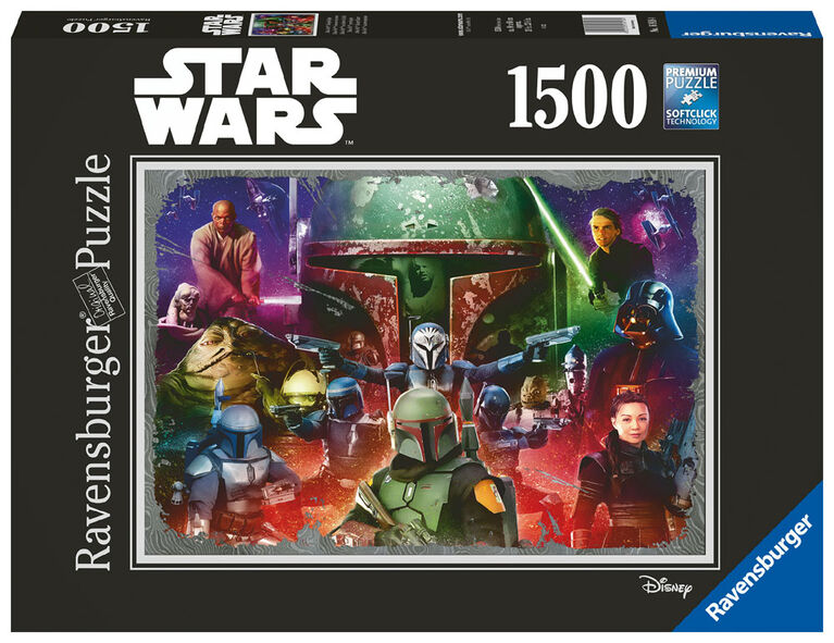Ravensburger Disney Star Wars Boba Fett Bounty Hunter 1500-Piece Jigsaw Puzzle