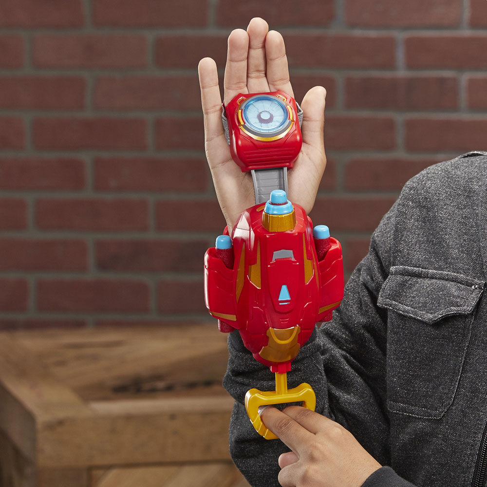 marvel avengers iron man nerf blast repulsor gauntlet