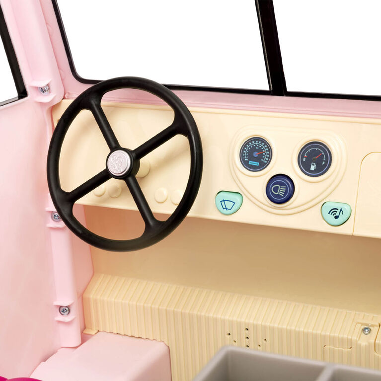 Sweet Stop Ice Cream Truck, Camion de glaces pour poupées - rose