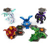 Bakugan, Battle Pack 5 personnages, Haos Dragonoid et Darkus Goreene, Cartes à collectionner et créatures transformables