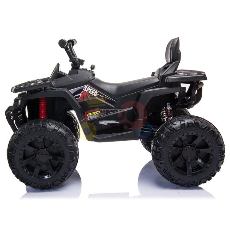 KidsVip 24V Kids and Toddlers Titan Ride On Quad/ATV w/Rubber Wheels - Black - English Edition