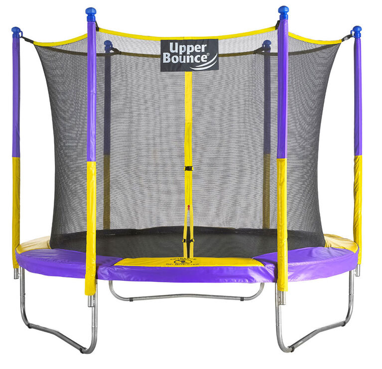 Upper Bounce 9 FT. Trampoline & Enclosure Set equipped with the New "EASY ASSEMBLE FEATURE" 