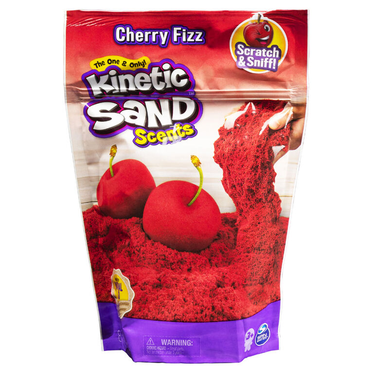 Kinetic Sand Scents, 226 g de sable Kinetic Sand rouge, parfum Cerise pétillante