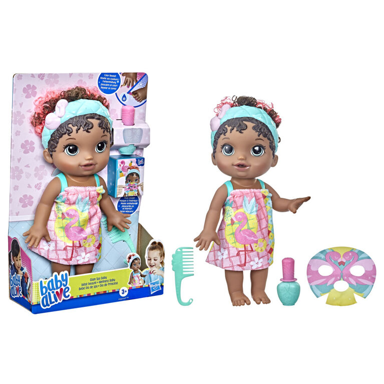 Baby Alive Glam Spa Baby Doll, Flamingo