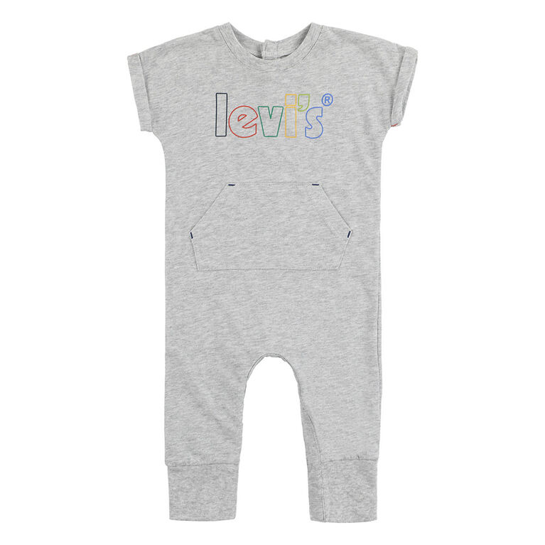 Levis  Coverall - Light Grey Heather - Size 12 Months