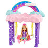 ​Barbie Dreamtopia Chelsea Princess Doll & Fairytale Sleepover Playset with Loft Bed, Swing, Moon Chairs & Unicorn Rocking Horse