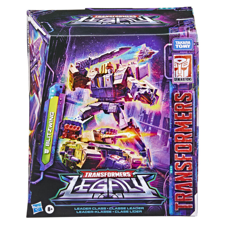 Transformers Toys Generations Legacy Series Leader Blitzwing Triple ChangerAction Figure, 7-inch