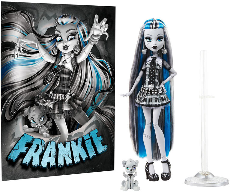 Poupée Frankie Stein en noir et blanc ​Monster High - Notre exclusivité