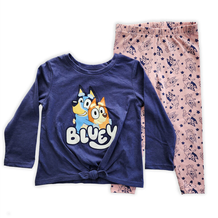 Bluey 2 Piece Top & Legging Set - Navy