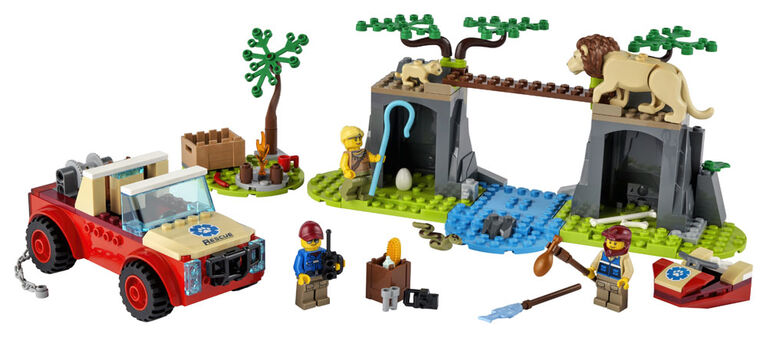 LEGO City Wildlife Le tout-terrain de sauvetage d'animaux 60301 (157 pièces)