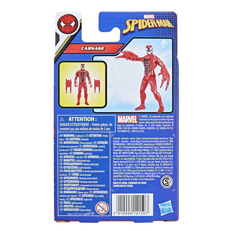 Marvel Spider-Man Epic Hero Series Carnage Spider-Man Action Figure with Accessory (4 Inch)