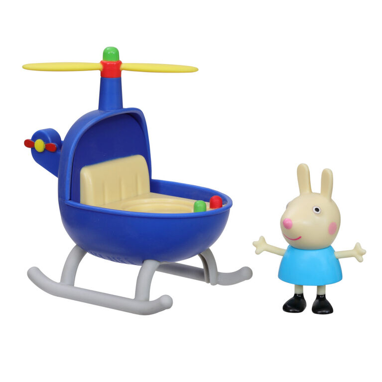 Peppa Pig Peppa's Adventures Little Helicopter Toy Includes 3-inch Rebecca Rabbit Figure