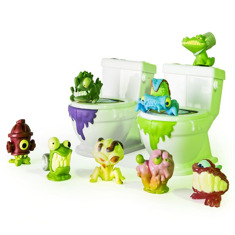 Flush Force Series 1 Bizarre Bathroom Collectible 8Pack Figures