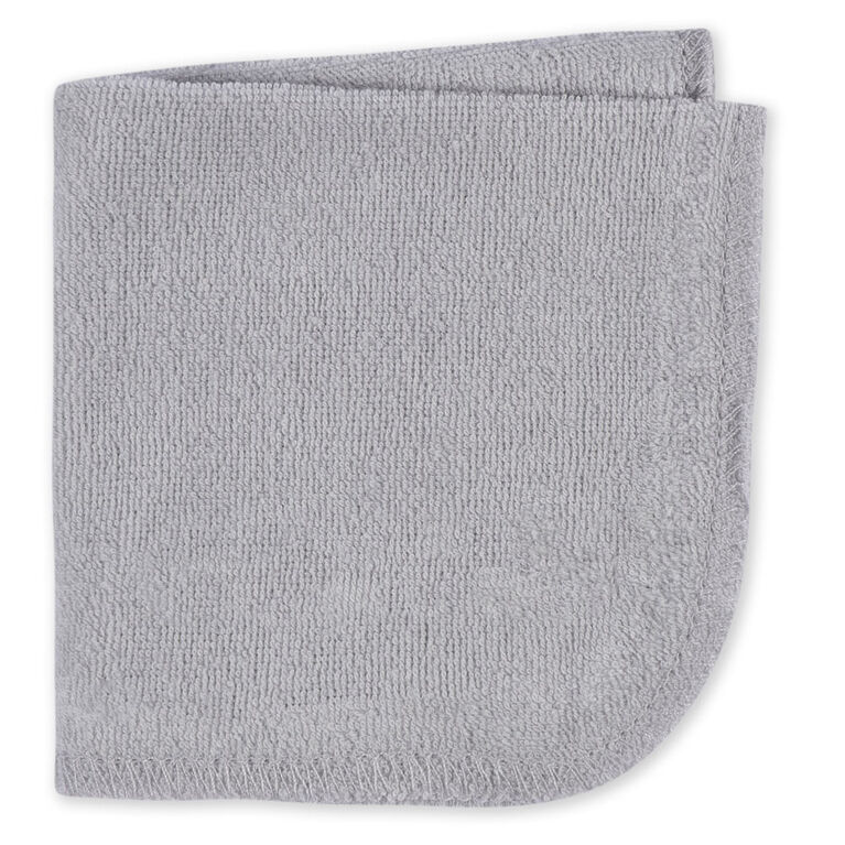 Koala Baby - Grey Knit Washcloth - 8 Pack