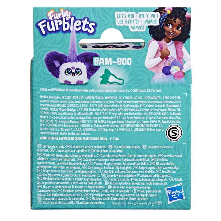 Furby Furblets Bam-Boo, mini panda en peluche