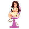 Our Generation, Sitting Pretty Salon Chair, Hairstyling Playset for 18-inch Dolls