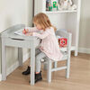 Child's Lift- Top Desk and Chair- Grey