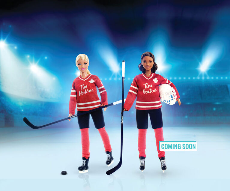 Tim Hortons Collectible Barbie Doll in Hockey Uniform