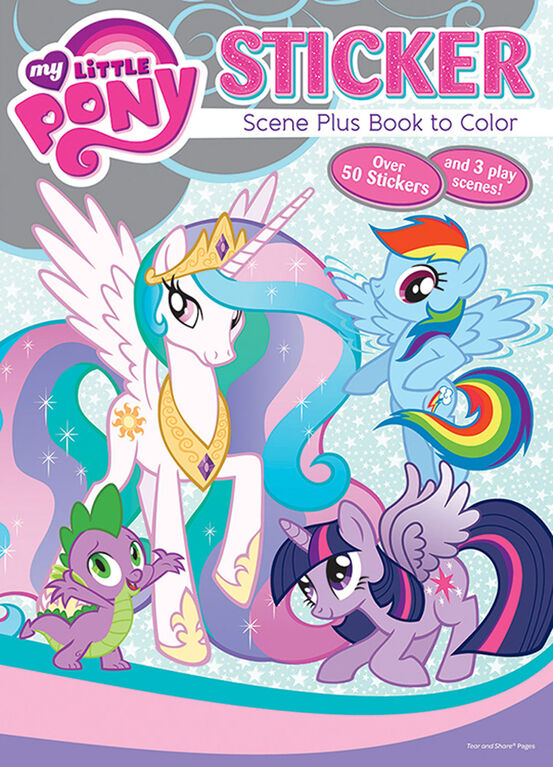 My Little Pony 24 Page Sticker Scene Plus Colouring & Activity Book