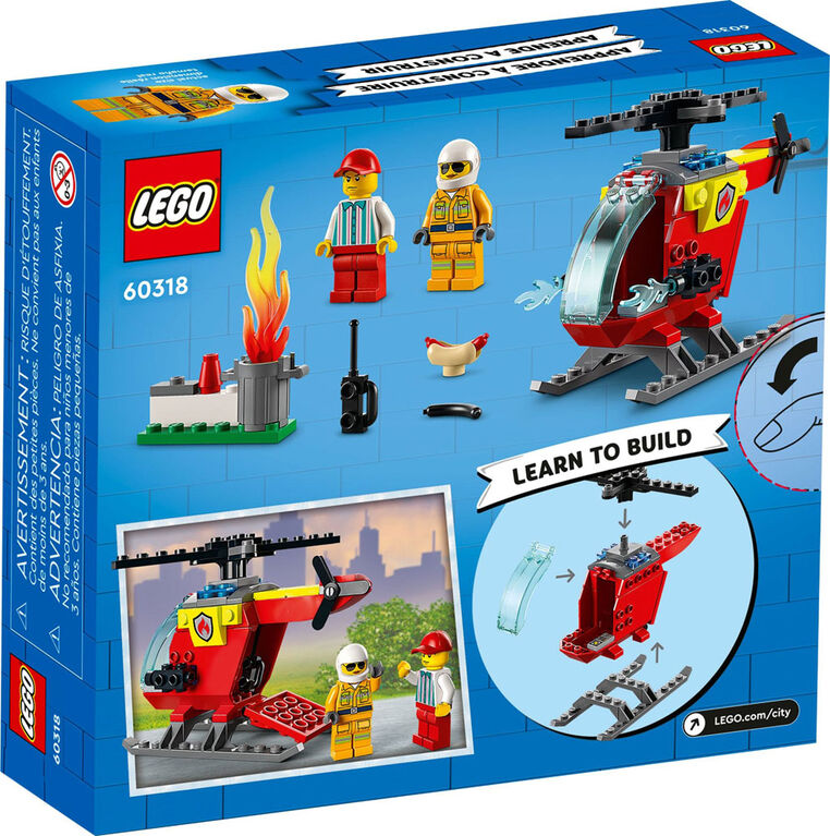 LEGO City Fire Helicopter 60318 Building Kit (53 Pieces)
