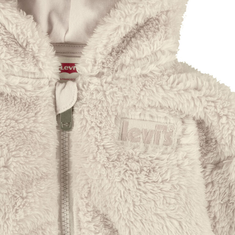 Levis Sherpa Bear Coverall - Antique White - Size 12 Months