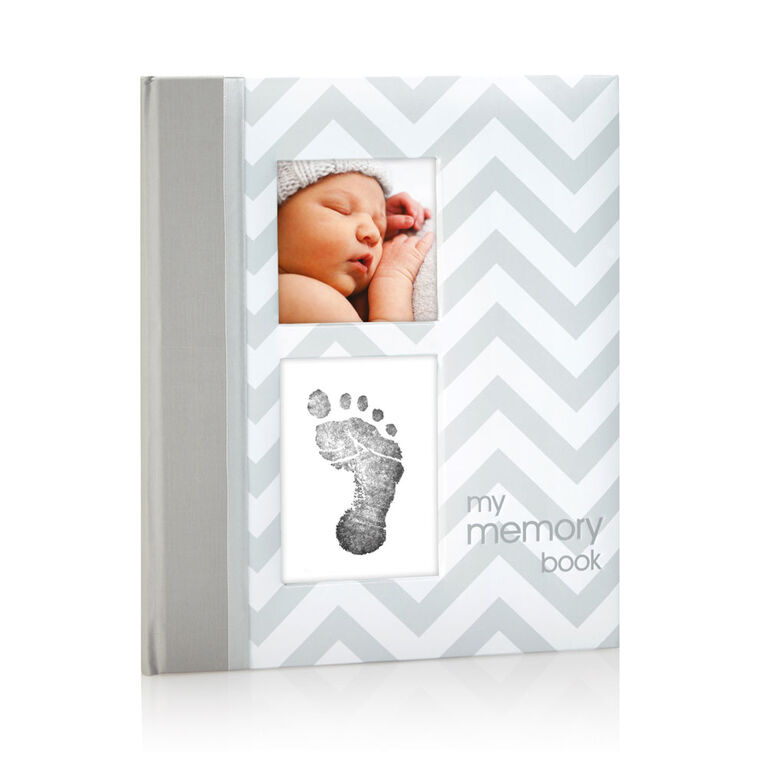 Pearhead Babybook - Chevron Grey - English Edition