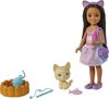 Barbie- Chelsea- Poupée et chaton avec accessoires