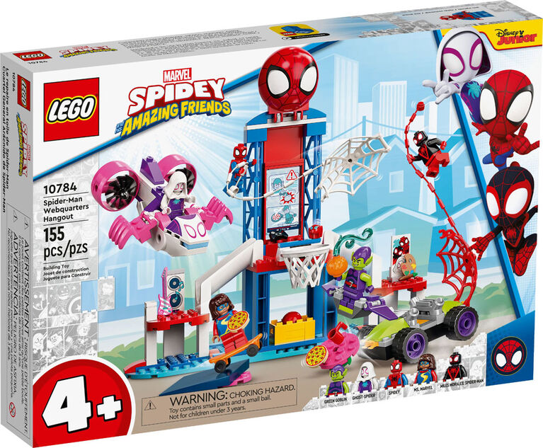 LEGO Marvel Spider-Man et ses amis extraordinaires Le repaire en toile de Spider-Man 10784 (155 pièces)