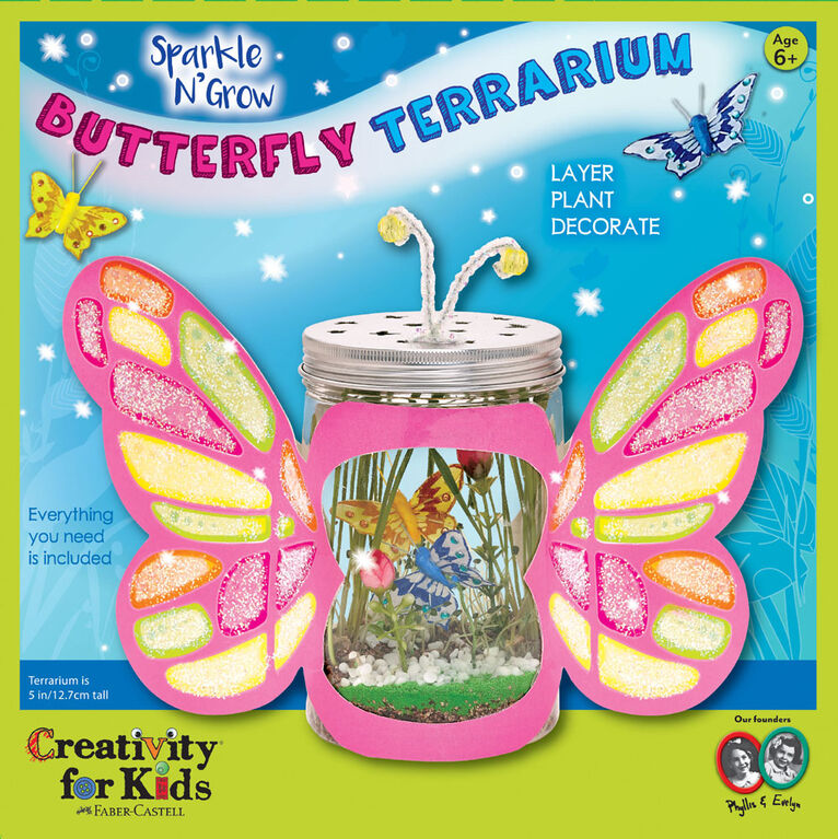 Sparkle N'Grow Butterfly Terrarium - English Edition