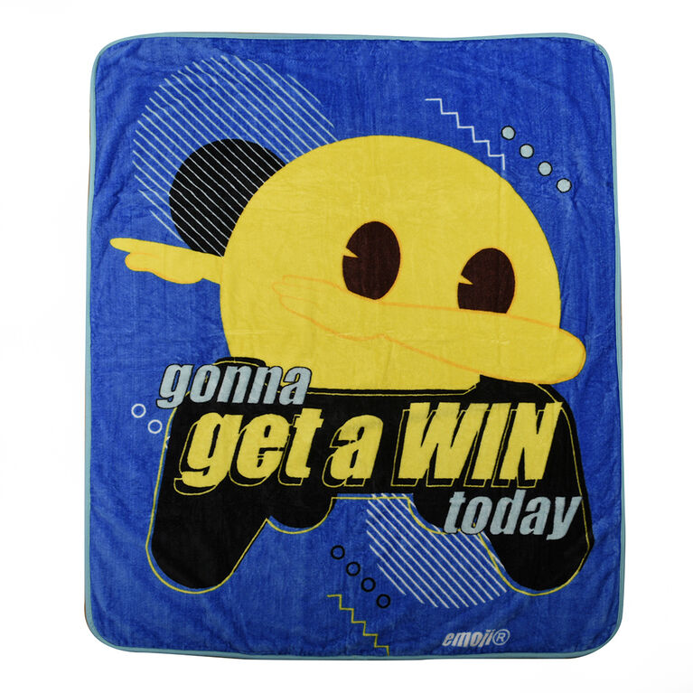 Emoji Plush Throw 50" x 60" Get a Win