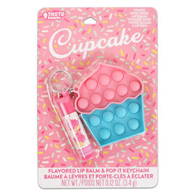 Baume à Lèvres avec Jeu Tactile Porte-Clés - Petit Gâteau