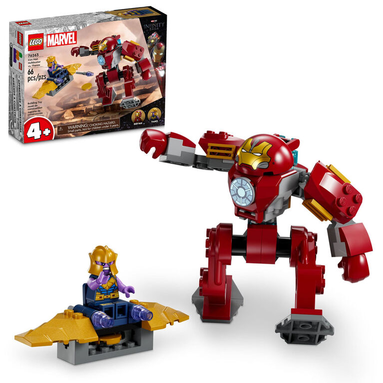 LEGO Marvel Le Hulkbuster d'Iron Man contre Thanos 76263 Ensemble de jeu de construction (66 pièces)