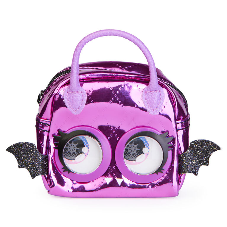 Purse Pets Micros, Baddie Bat Stylish Small Purse with Eye Roll Feature