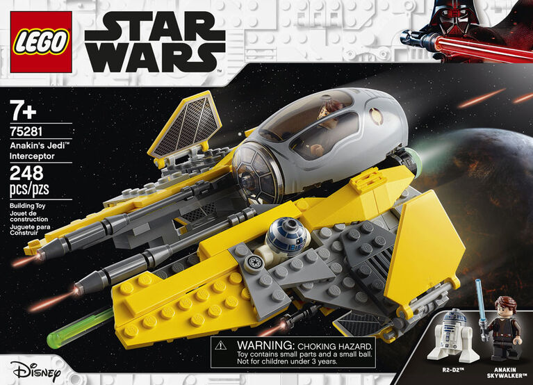 LEGO Star Wars L'intercepteur Jedi d'Anakin 75281 (248 pièces)
