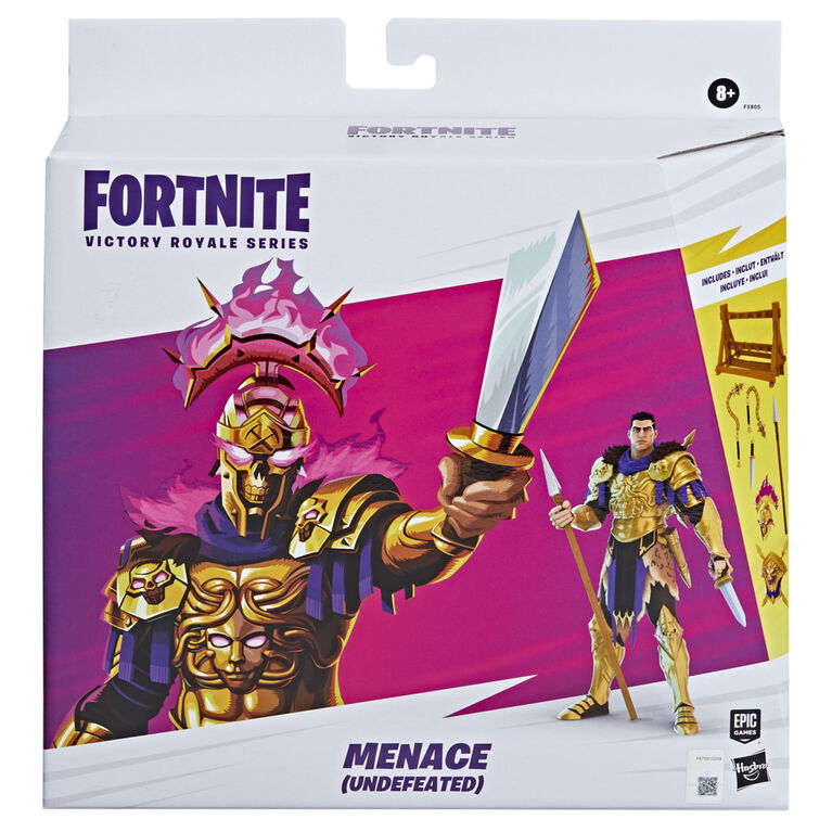 Hasbro Fortnite Victory Royale Series, figurine Menace (invaincu) de collection avec accessoires, 15 cm