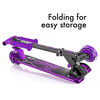 NEON VECTOR KIDS FOLDING SCOOTER PURPLE