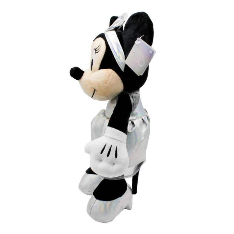 Disney - Peluche Minnie Mouse avec tenue de célébration du 100ème anniversaire de Disney - 14''