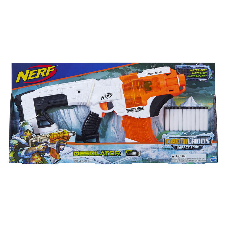 Desolator Nerf Doomlands Toy Blaster with 10-Dart Clip - R Exclusive