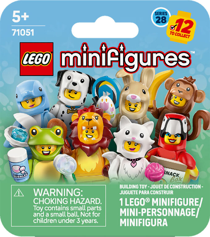LEGO Minifigures Animal Series 28 Mystery Box Toy for Kids, Boys, & Girls, Ages 5+ - 71051