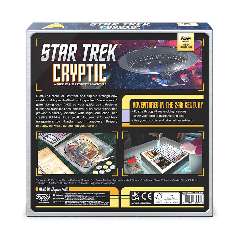 Funko Games Star Trek Cryptic Board Game - English Edition