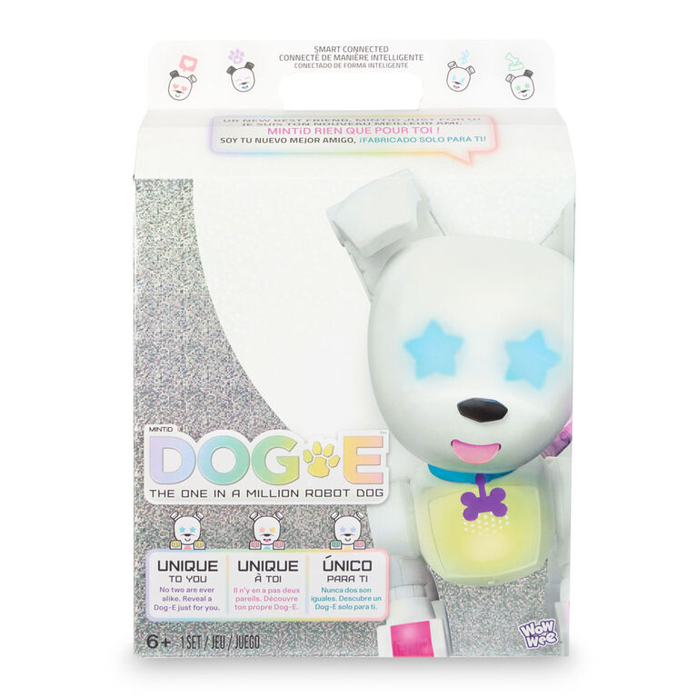 Dog-E Interactive Robot Dog with Colorful LED Lights, 200+ Sounds & Reactions, App Connected