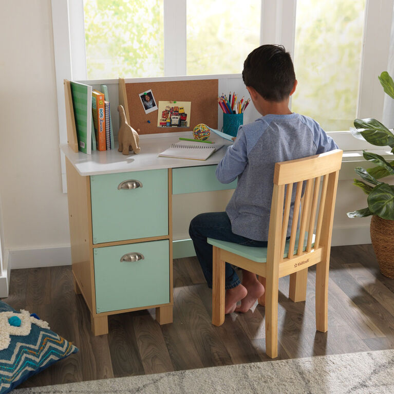 Study Desk with Chair- Mint