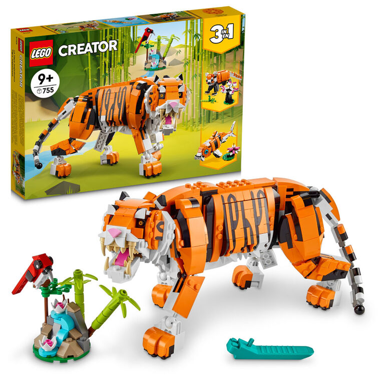 LEGO Creator 3in1 Majestic Tiger 31129 Building Kit (755 Pieces)