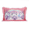 Emoji Unicorn Jumbo Funky Fur Pillow