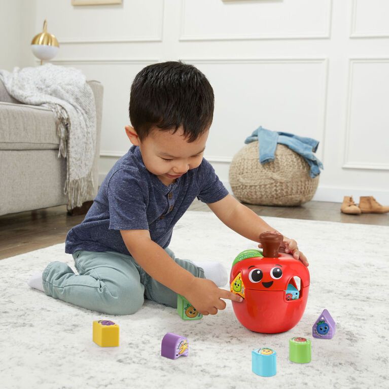 LeapFrog Spin and Change Apple Shape Sorter - French Version