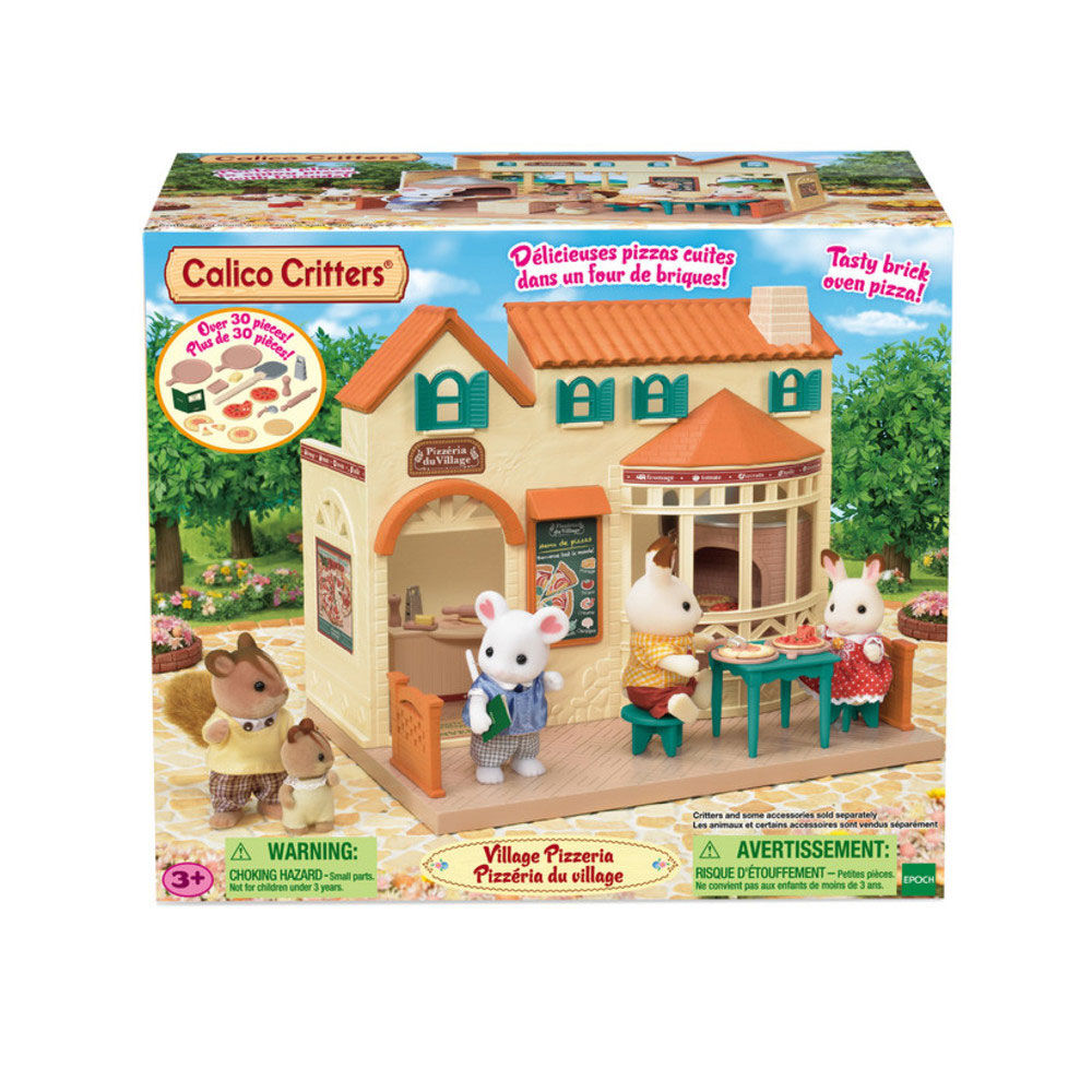 Calico critters 2025 pizza delivery set