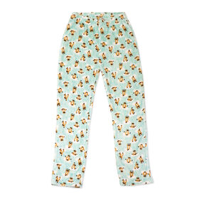 Jesse & Lulu Lounge Pajama Pants: Aqua Sloth Extra Large