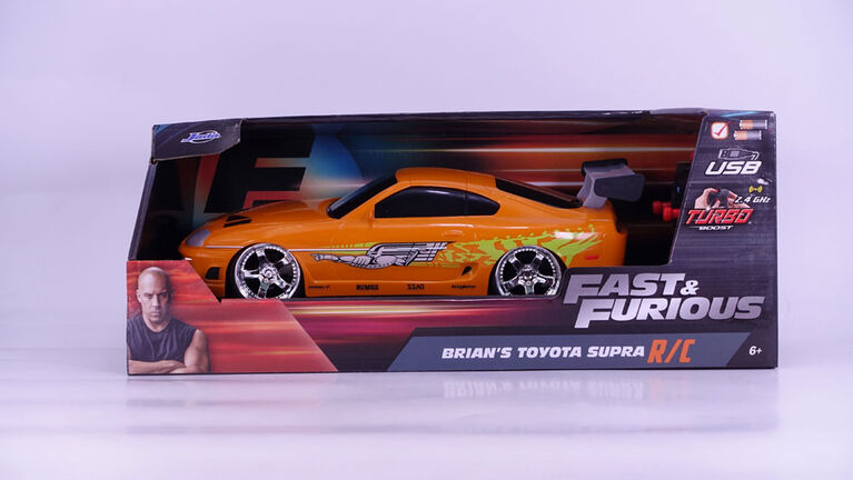 Jada Toys - Fast and Furious 1:16 Radio Control, Brian's Toyota Supra 